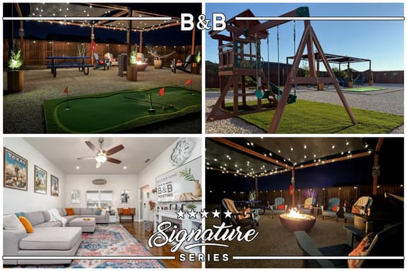 Abilene's Ultimate Backyard Getaway: Putt-Putt, Fire Pits, & Giant Games Galore!